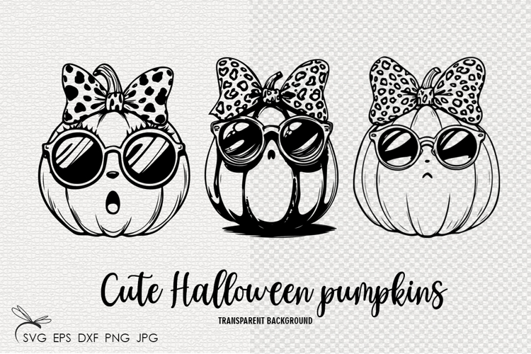 Cute Halloween pumpkins svg files for cricut