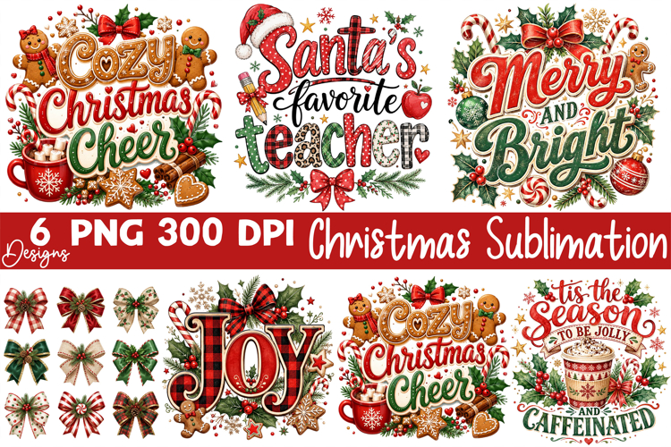 Christmas Sublimation Designs, Christmas sublimation