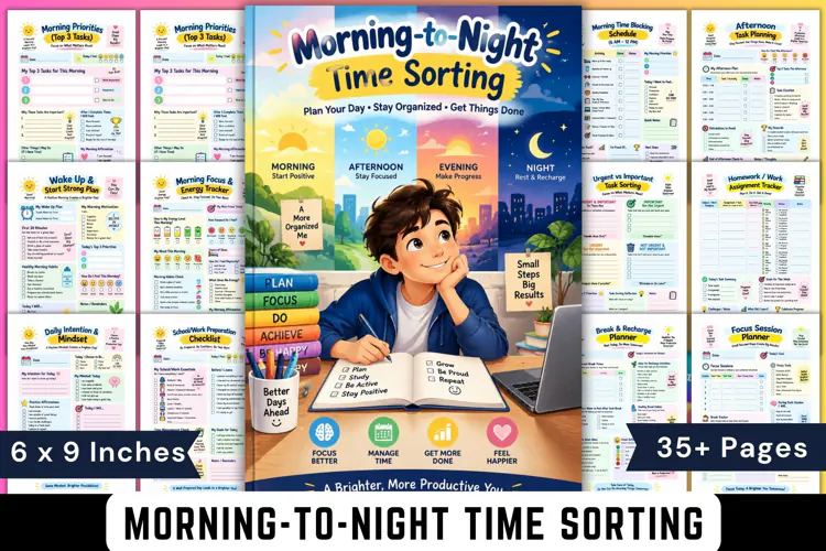 Morning-to-Night Time Sorting Planner