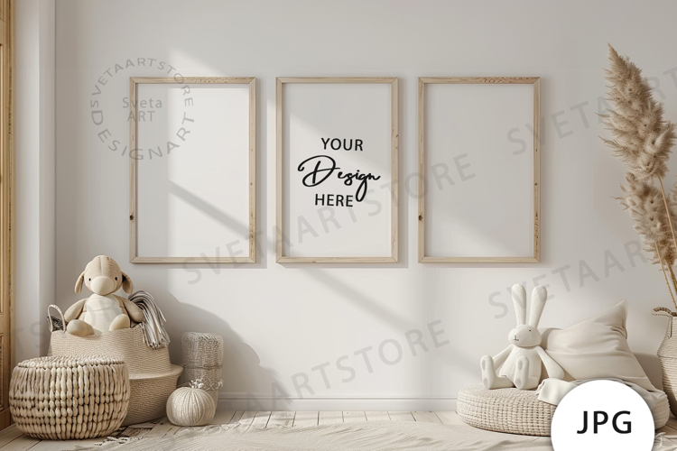 Frames Mockup, Baby Room Mockup JPG