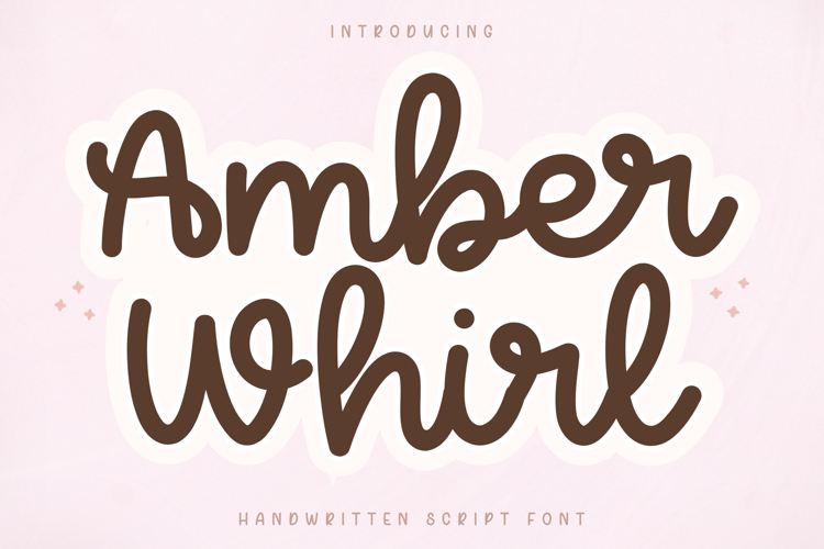 Amber Whirl - Handwritten Script Font