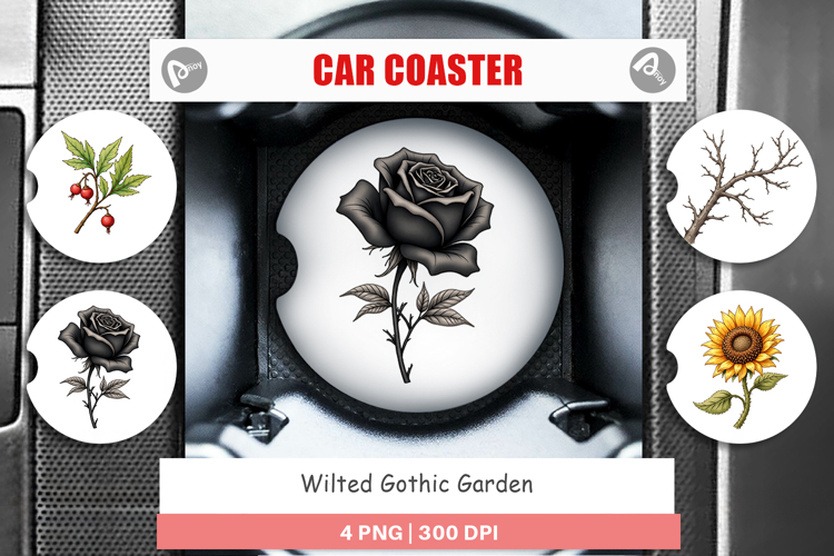 Wilted Garden Car Coaster