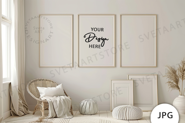 Frames Mockup, Baby Room Mockup JPG