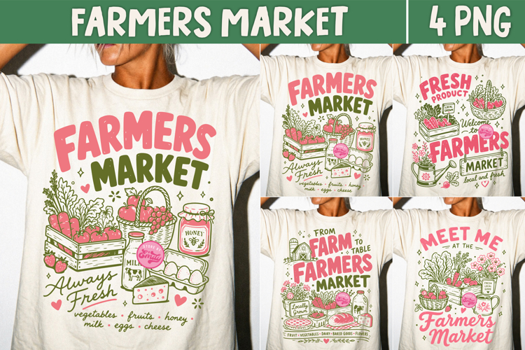 Farmers Market PNG, Preppy Summer Fresh Produce Local Food