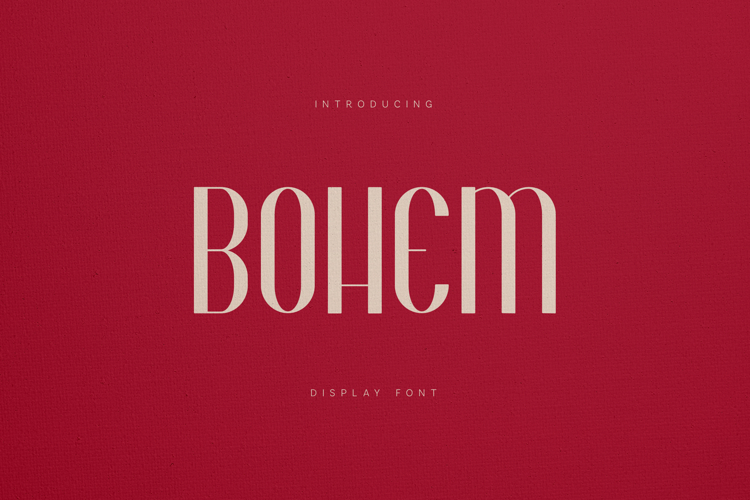 Bohem Elegant Art Deco Display Font