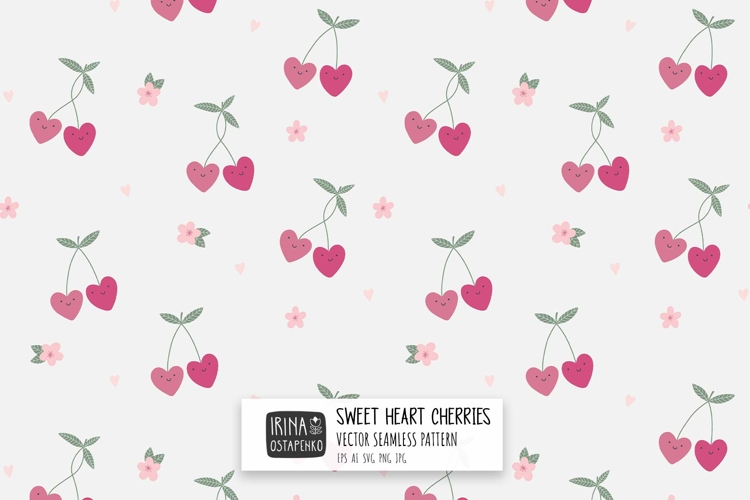 Cute Cherry Seamless Pattern