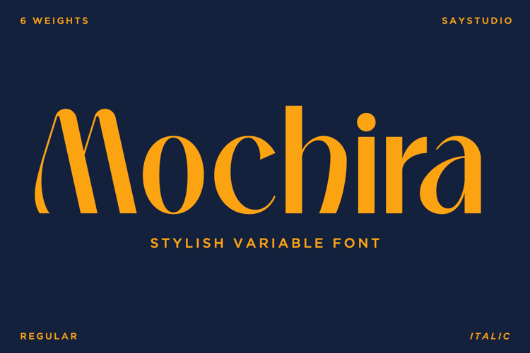 Mochira - Stylish Variable Font