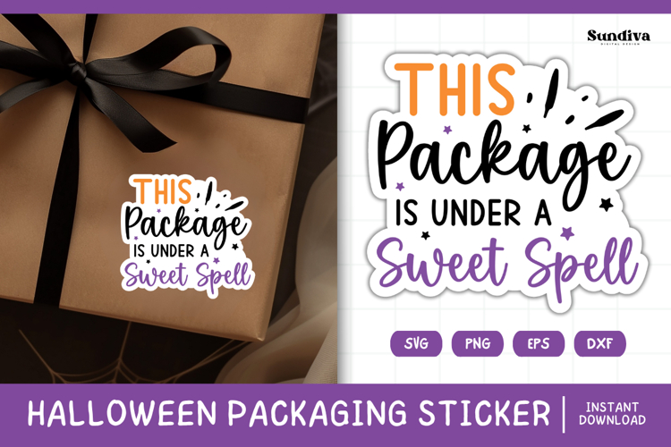 Halloween Small Business Packaging Sticker | Sweet Spell