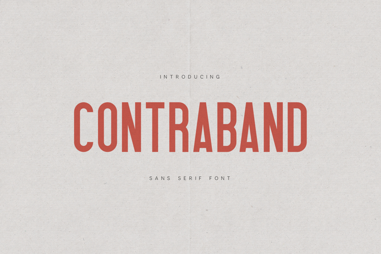 Contraband Condensed Sans Serif Font