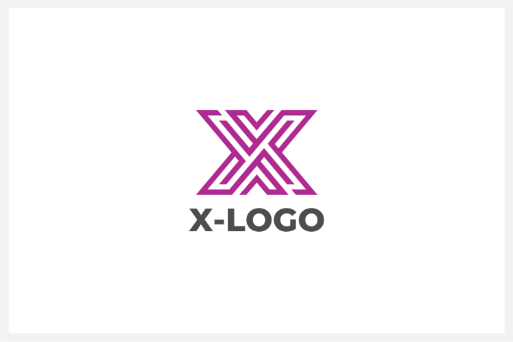 Geometric Letter X Logo Design Vector