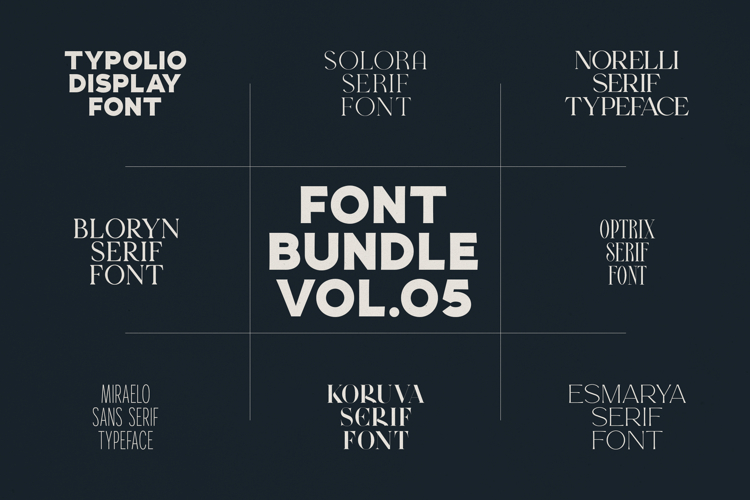 Font Bundle Vol.05 8 Premium Fonts