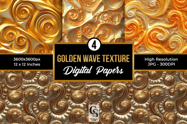 Golden Texture Image 4