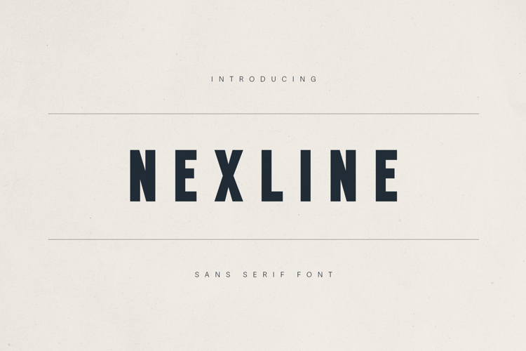 Nexline Bold Sans Serif Font