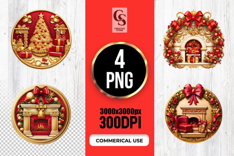 Christmas Wreath Clipart Image 13