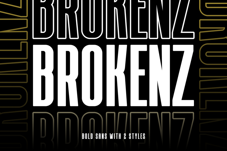 Bold condensed font Image 8