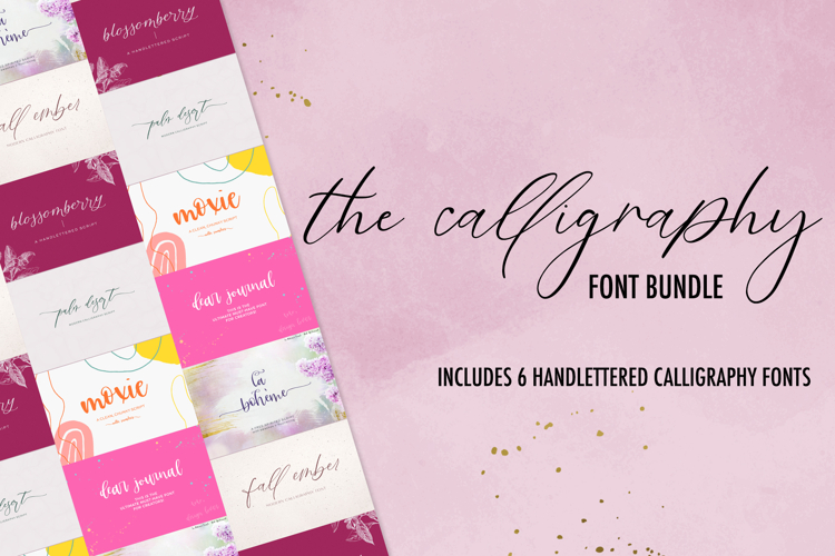 The Calligraphy Font Bundle