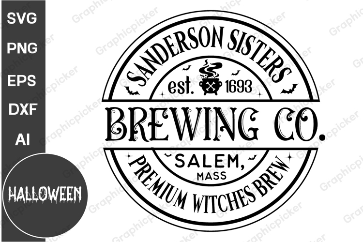 Farmhouse Halloween PNG SVG | Halloween Round Sign SVG