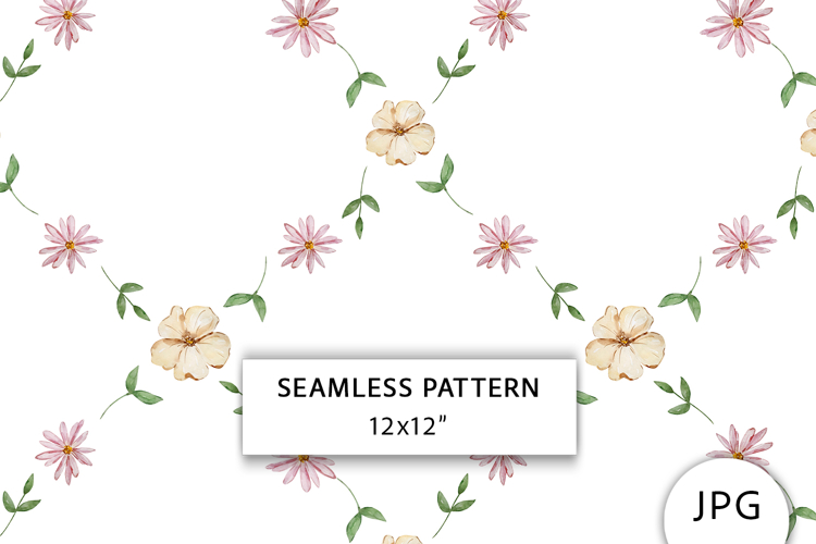 Floral Seamless Pattern, Digital Paper