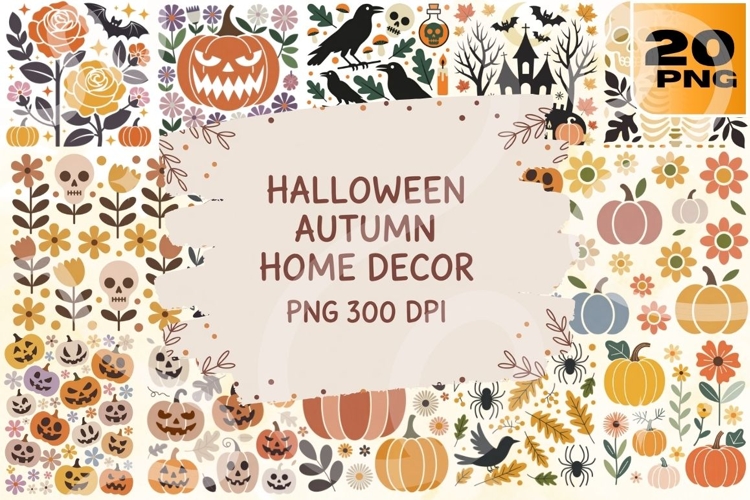 Halloween   Autumn Home Decor PNG Bundle 20