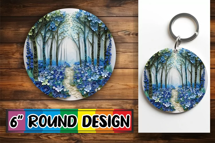 Scenic Round Ornament Sublimation Assortment