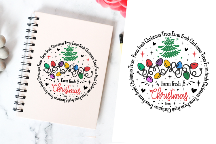 Farm Fresh Christmas Trees Svg Design