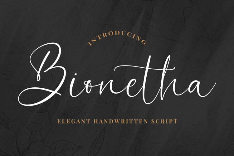 Bionetha - Elegant Handwritten Script