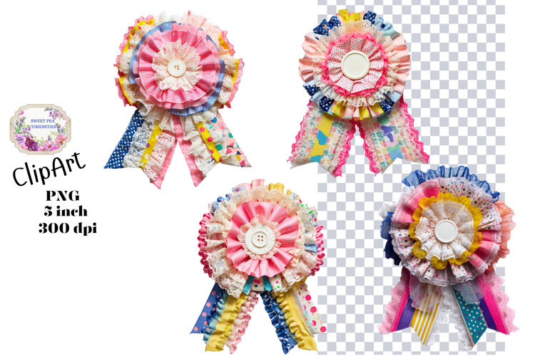 Bows, Ribbon, Lace , Clipart, Ephemera, PNG, Junk Journal