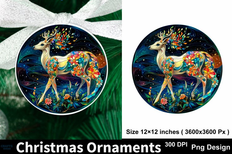 Round Christmas Ornament Svg Image 4