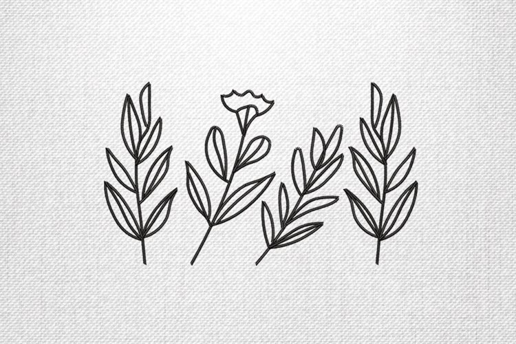 Plant Embroidery Image 15