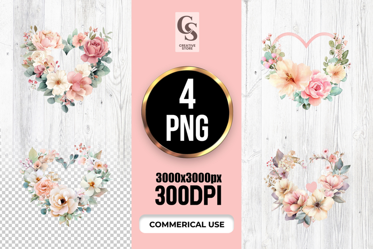 Floral Wreath Clipart Image 13