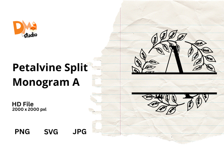 Floral Monogram Letter Svg Image 18