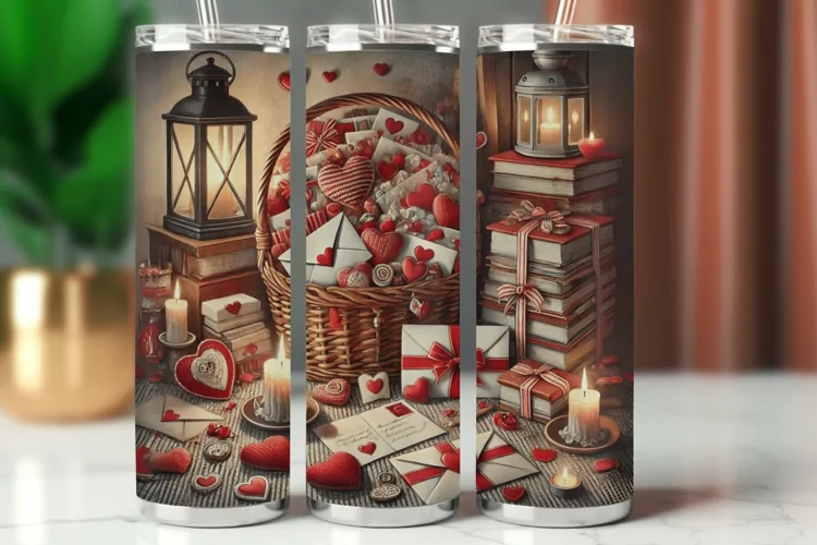 Valentine Tumbler Wrap 20 oz - book