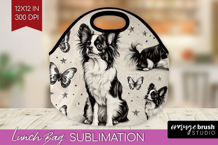 Cute Dogs Lunch Bag - Puppy Lunch Bug PNG Sublimation