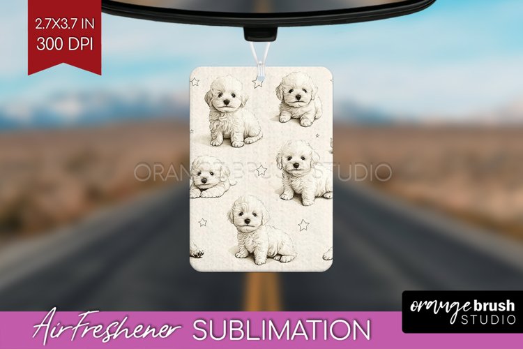 Cute Dogs Air Freshener PNG - Puppy PNG Sublimation