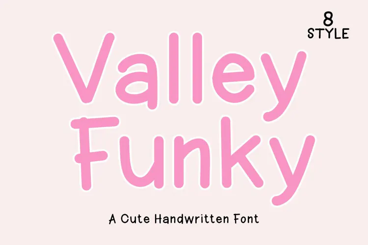 Valley Funky | 8 Style Font