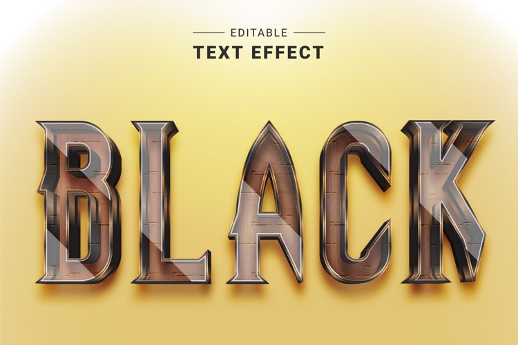 Editable Text Effect for Illustrator. Vector Graphic styles example image 1