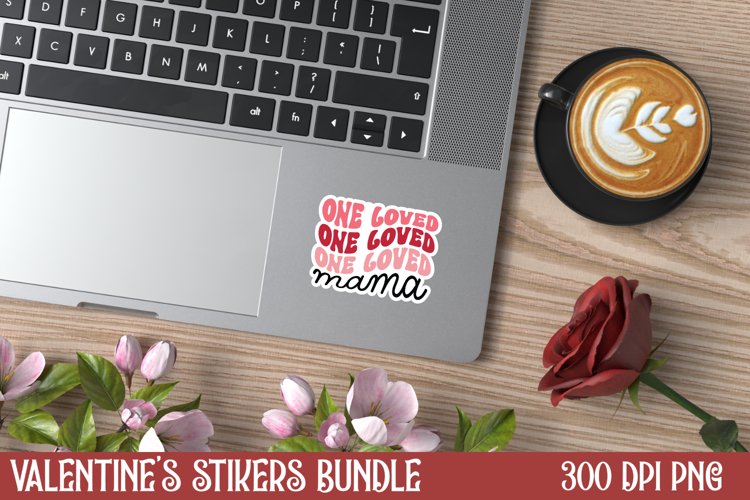 One loved mama Sticker, Skeleton Valent
