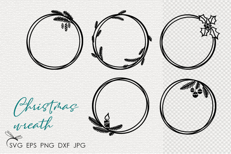Christmas wreath svg files for cricut