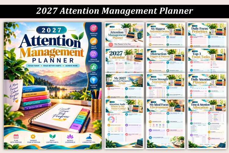 2027 Attention Management Planner example image 1