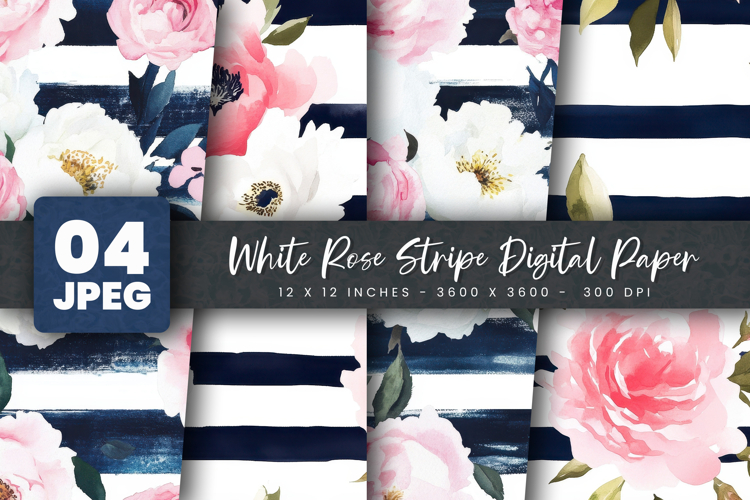 White Rose Clipart Image 3