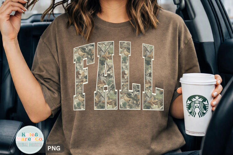 Camo Fall PNG | Camouflage Autumn PNG