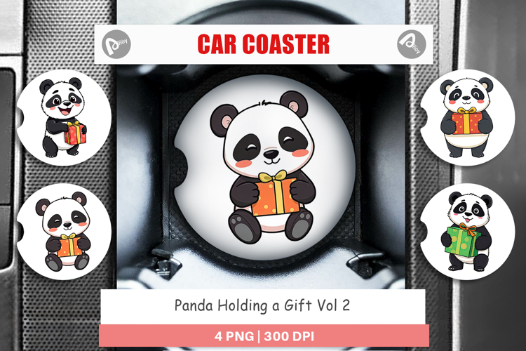 Car Coaster Gift Panda