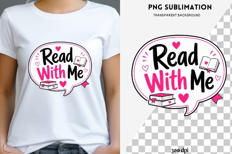 Book besties png design for T-shirts