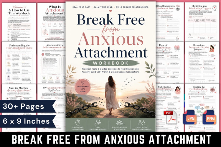 Break Free from Anxious Attachment Workbook example image 1