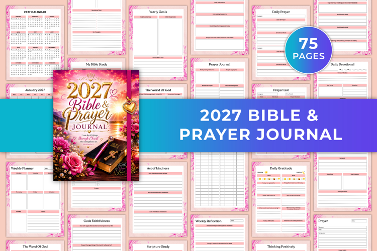 2027 Bible & Prayer Journal | Bible Study, Prayer