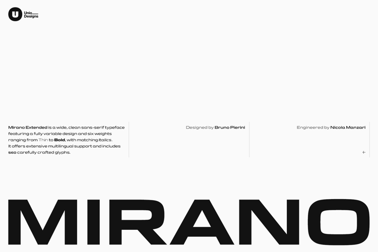 Mirano Extended Variable