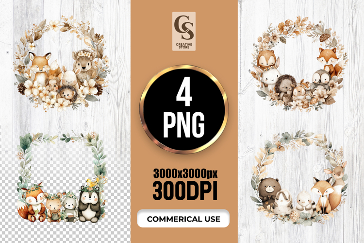 Woodland Animals Clipart Image 2