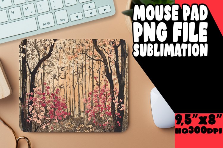 Spring Blossoms: Tree Pattern Mouse Pad example image 1