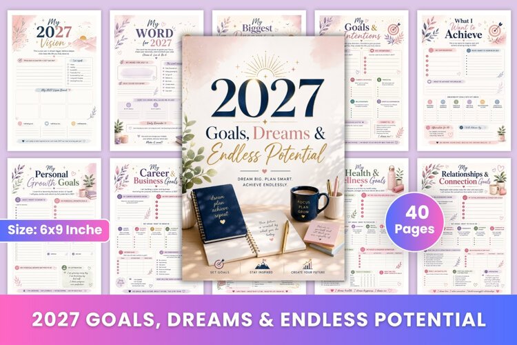2027 Goals, Dreams & Endless Potential example image 1
