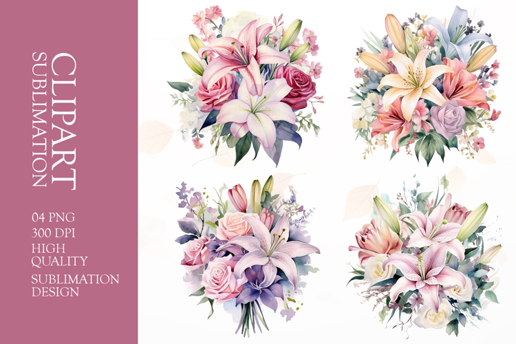 Flower Bouquet Clipart Image 4